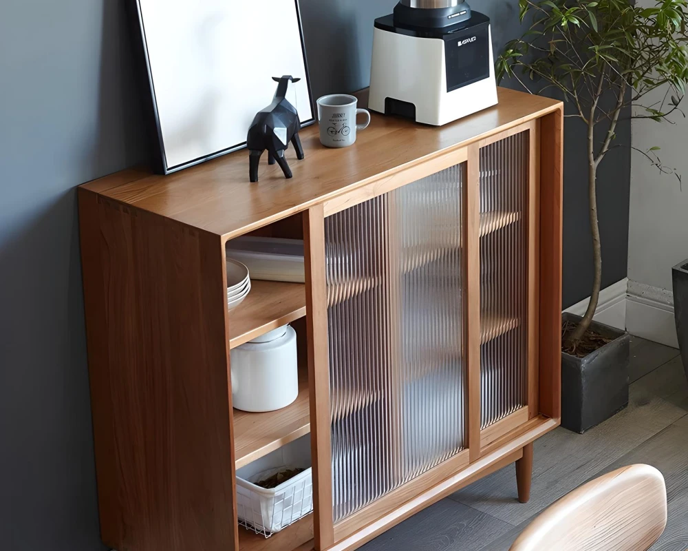 rustic wood sideboard