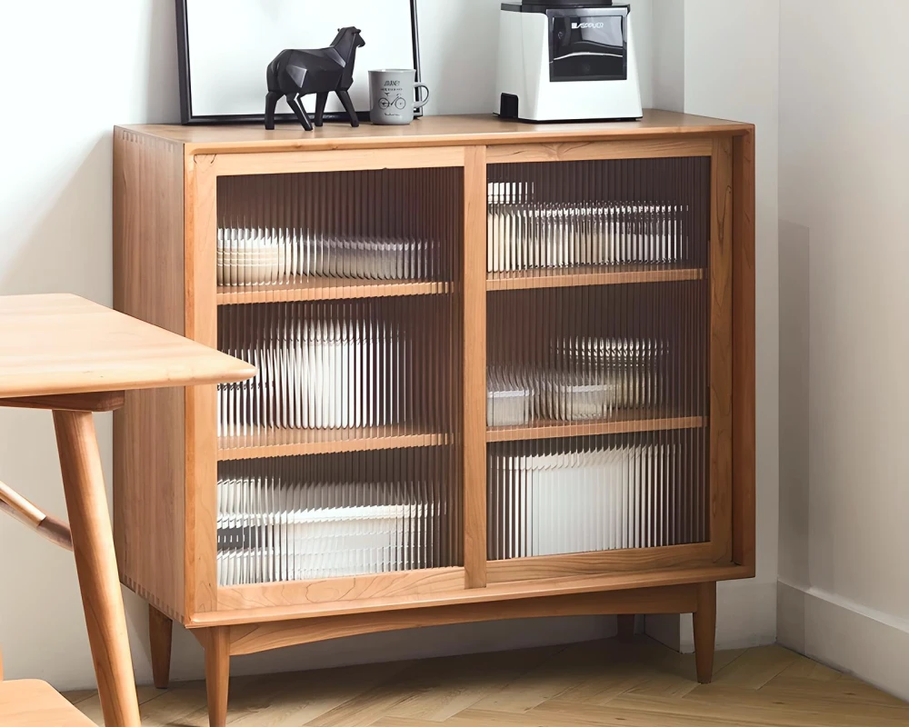 rustic wood sideboard